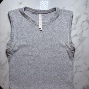 Babaton Light Gray Muscle Tee